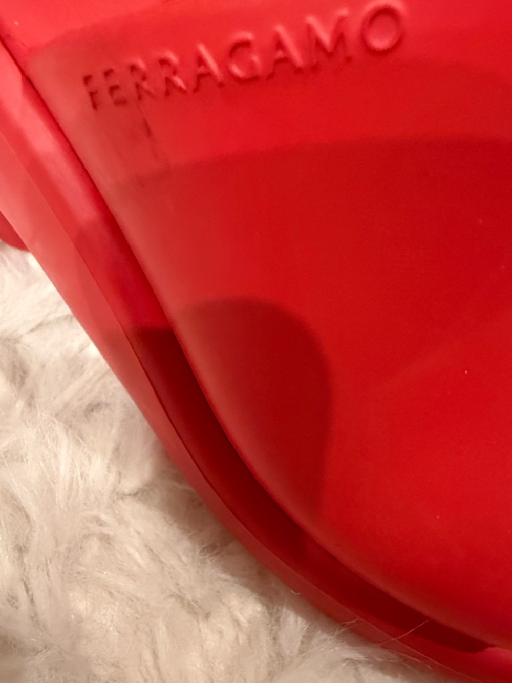 Salvatore Ferragamo Red Slide Mules - Picture 4 of 6